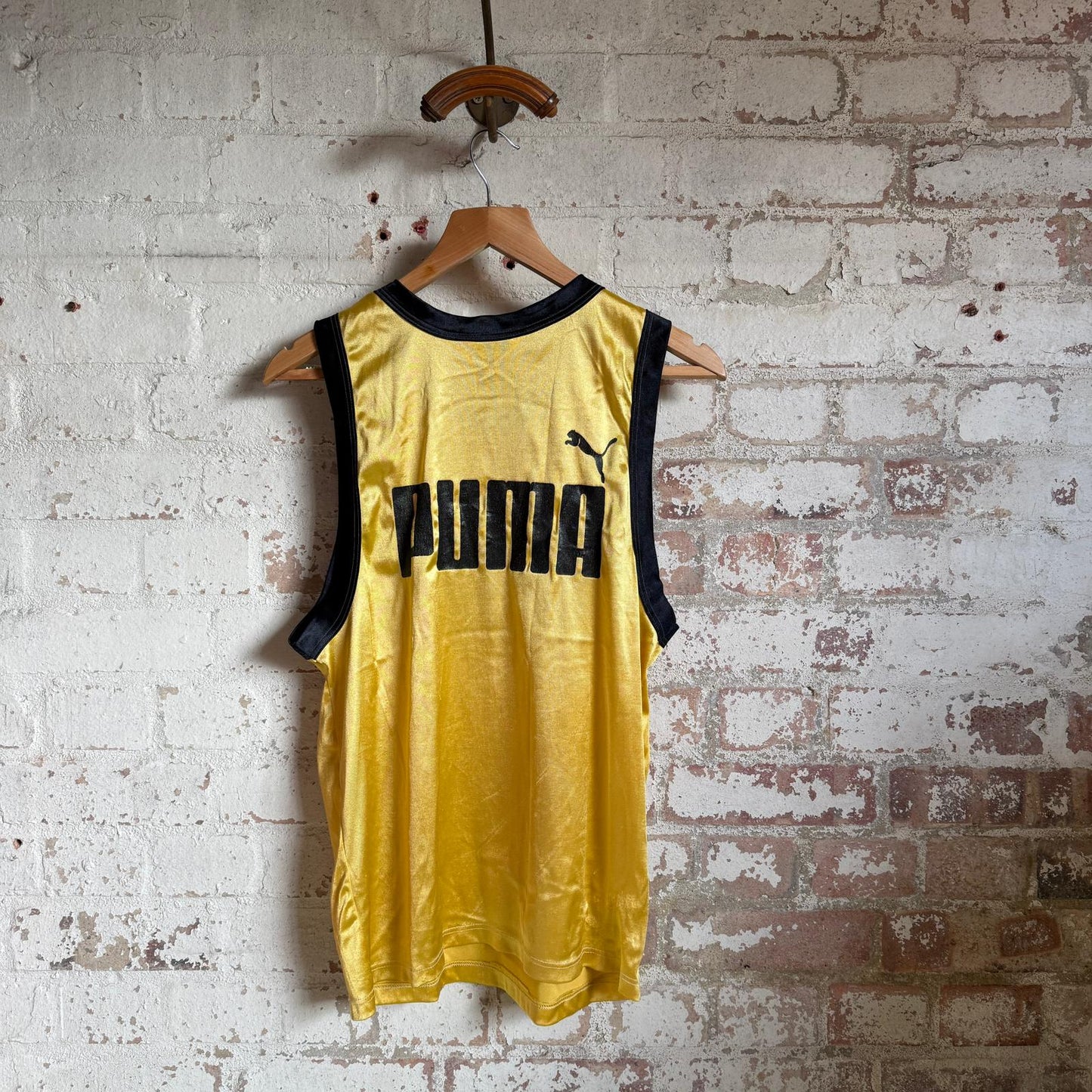1980s Yellow Graphic PUMA Vest Top