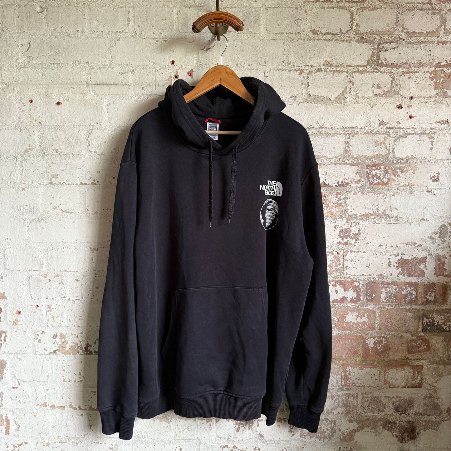 2000s Black TNF Graphic Hoodie Jumper