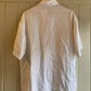 1960s White Linen Italian Leisure Shirt