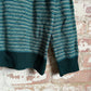 1970s Green St Michaels Knitted Striped Jumper