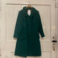 1950s Green Louis Feroud Wool Long Coat