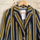 1970s Striped Belted Back Boating Blazer Jacket