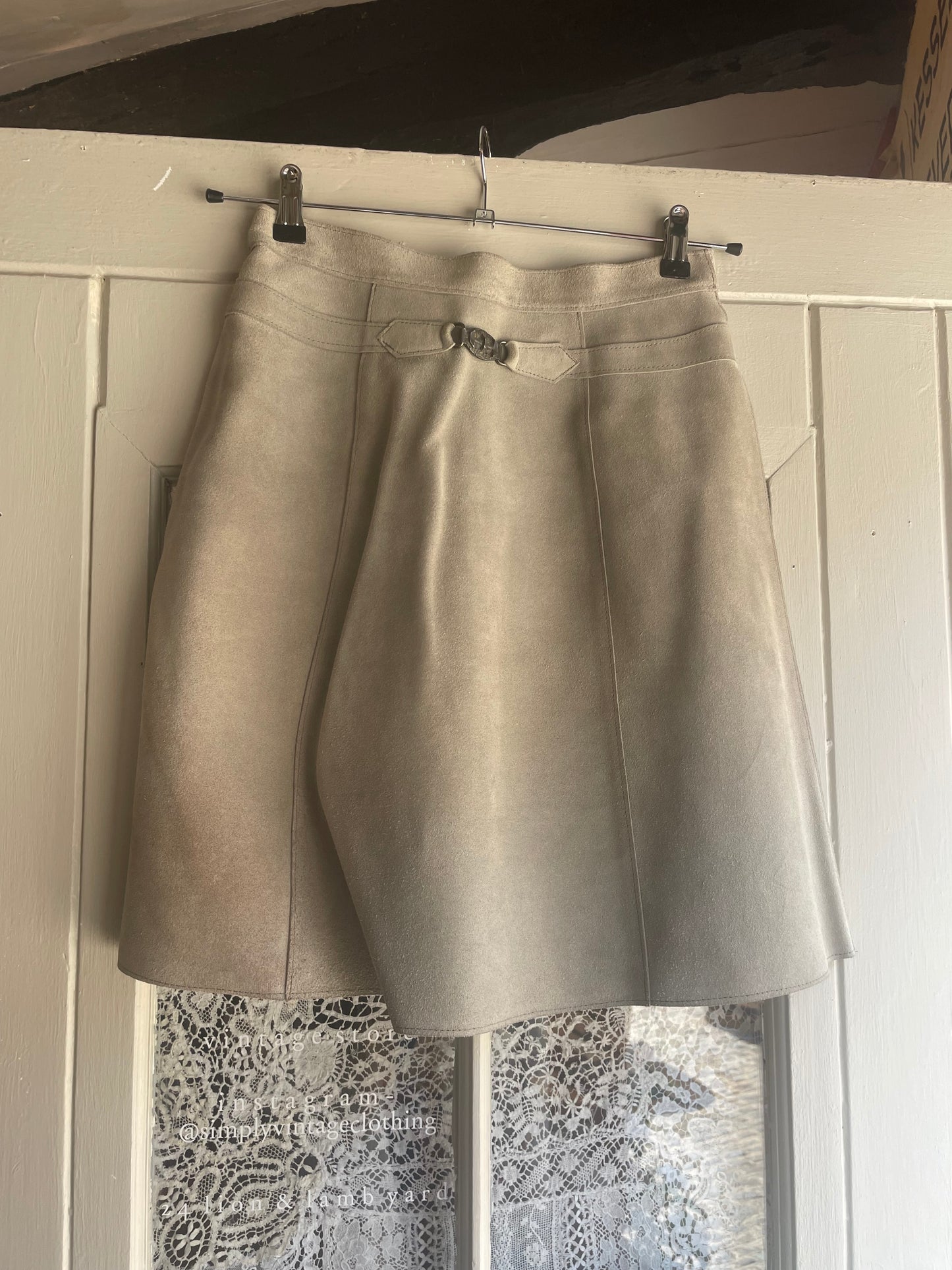 1970s Suede Two Piece