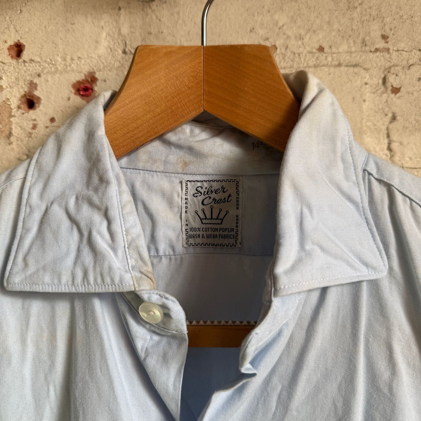 1960 Light Blue British Button Shirt