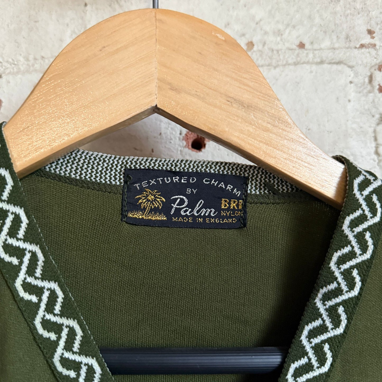 1960s Dark Green Long Sleeve Top