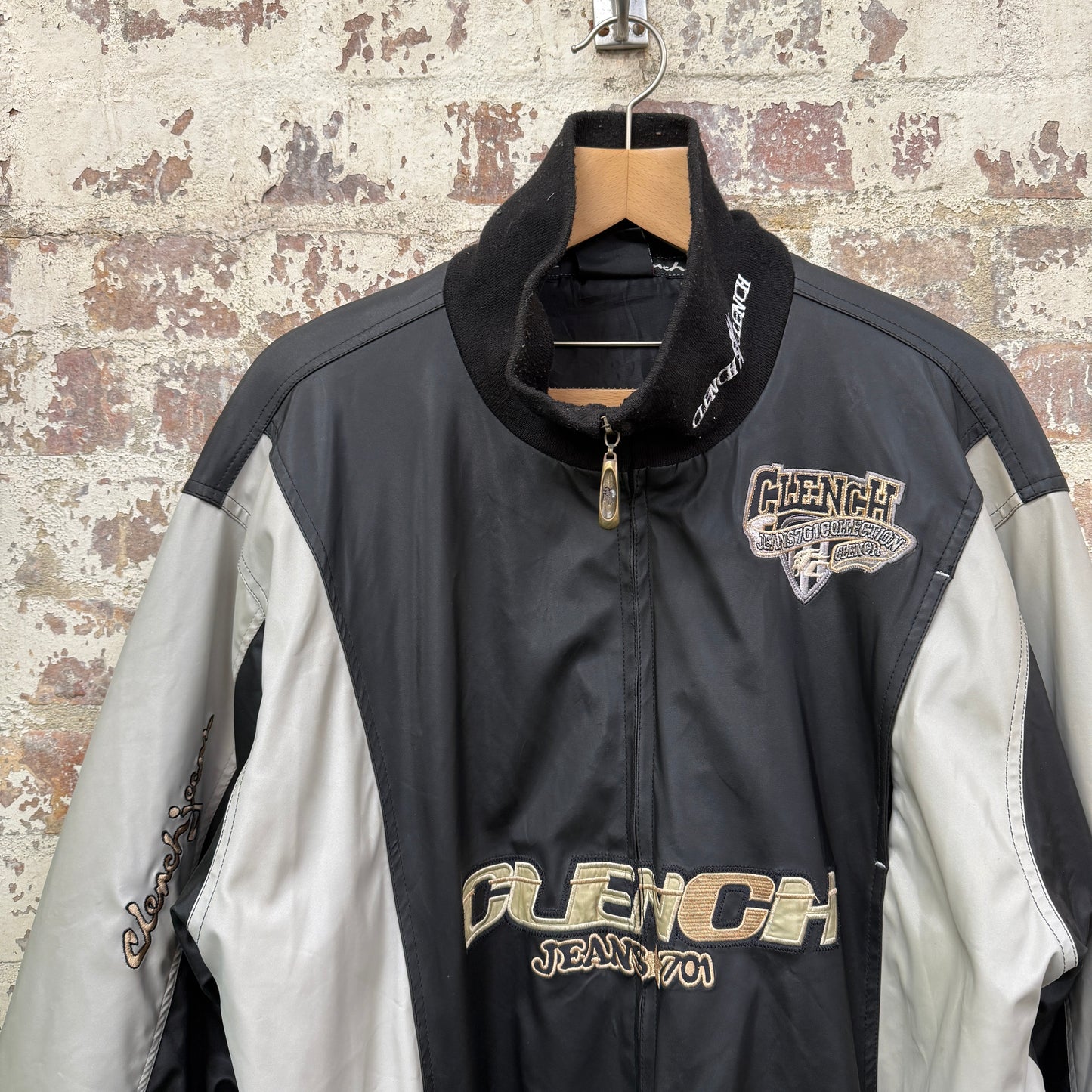 2000s Y2K Black Clench Jacket Coat