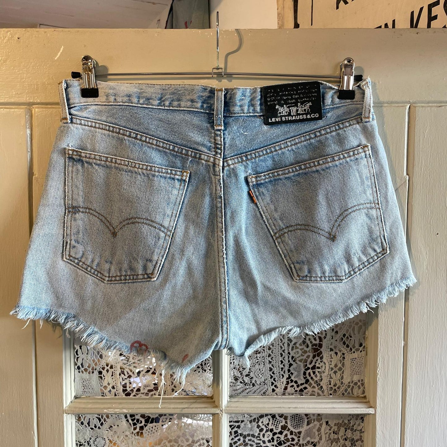 1980s Light Blue Levi Shorts Jorts