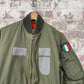 Vintage 1980s Green Bomber Jacket Coat