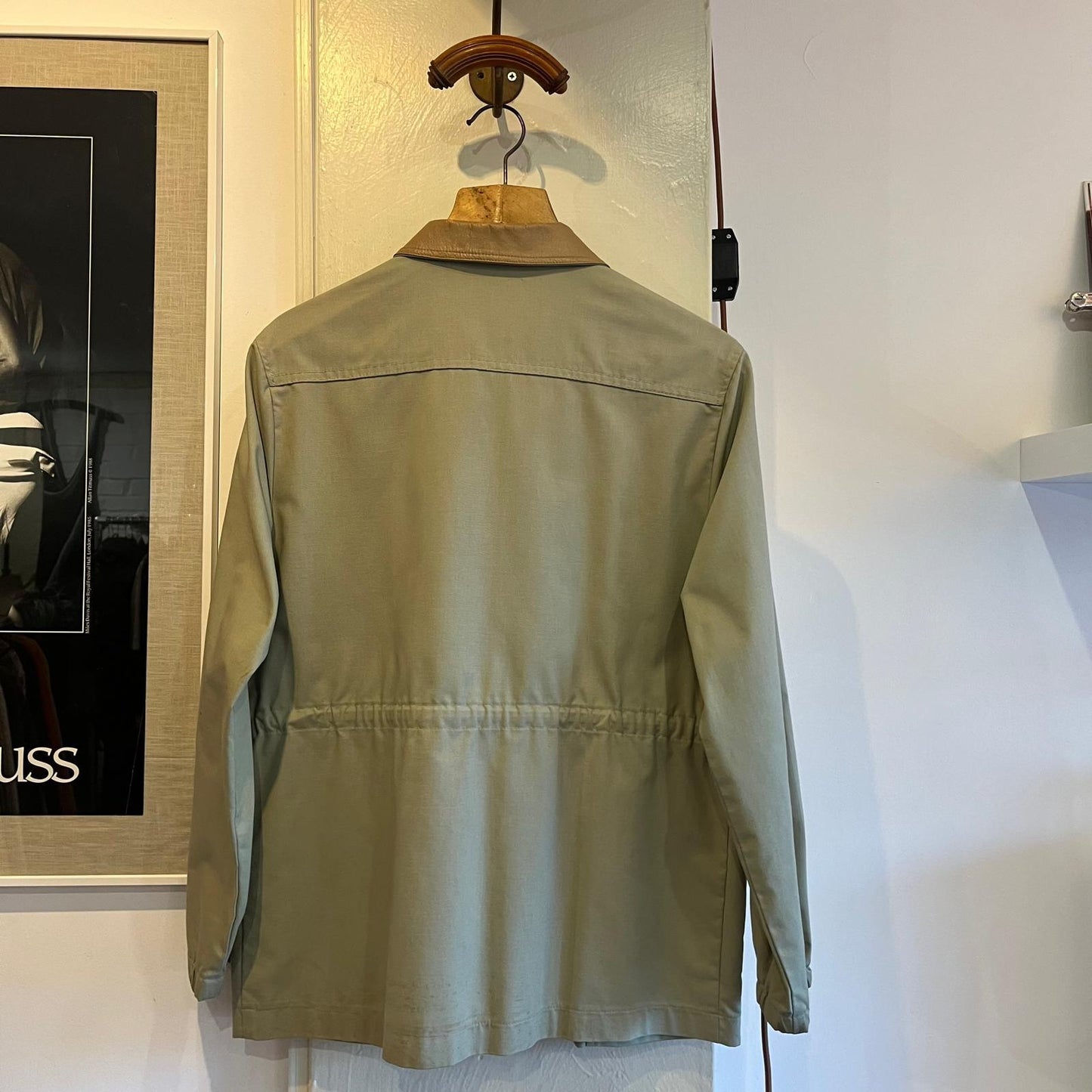 1960s British Beige Leisure Zip Up Walking Jacket