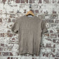 Vintage 1970s 1980s Beige Knitted Short Sleeved Jumper Shirt