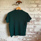 1970s Green Knitted Patterned T-Shirt Top