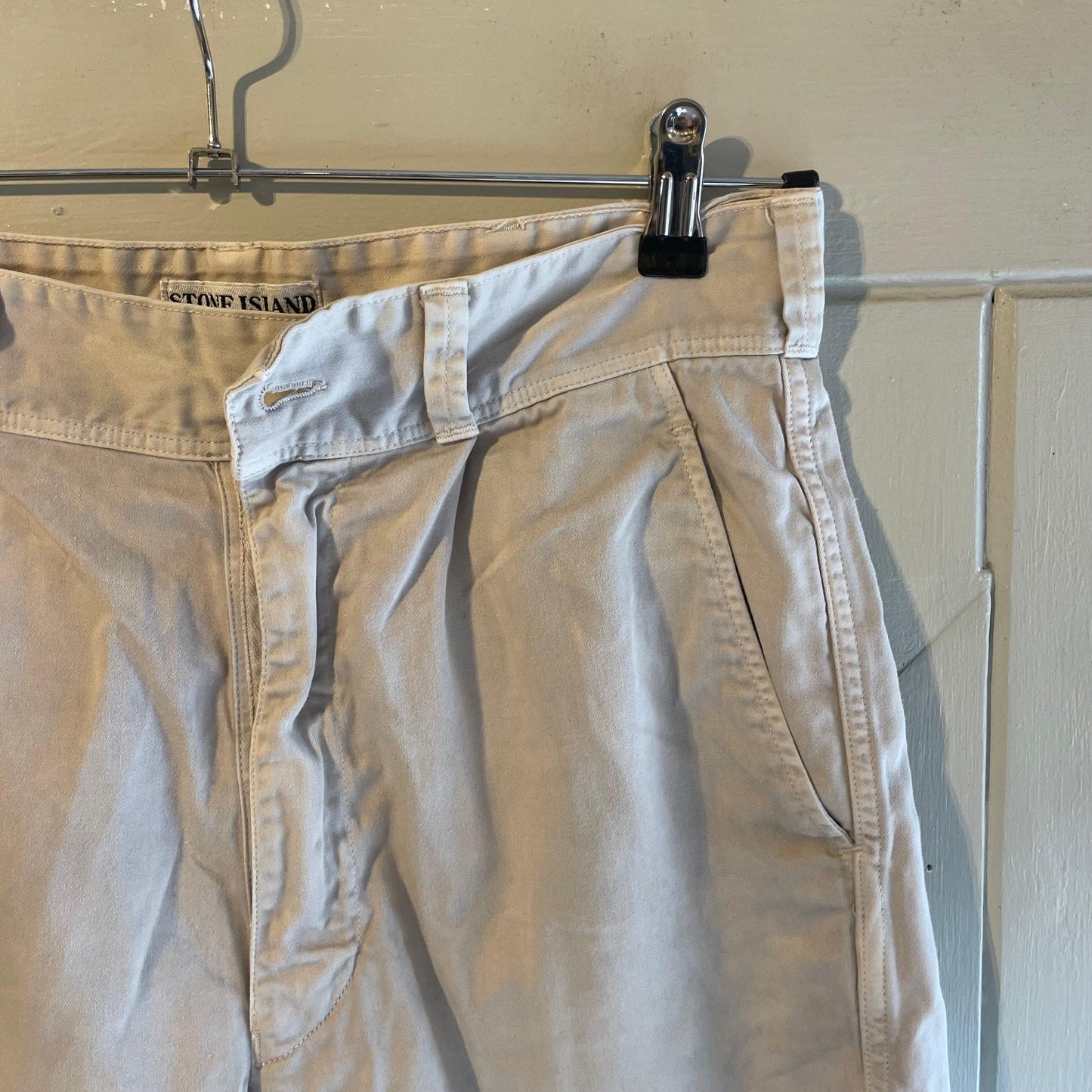 1990s Stone Island Cream Shorts