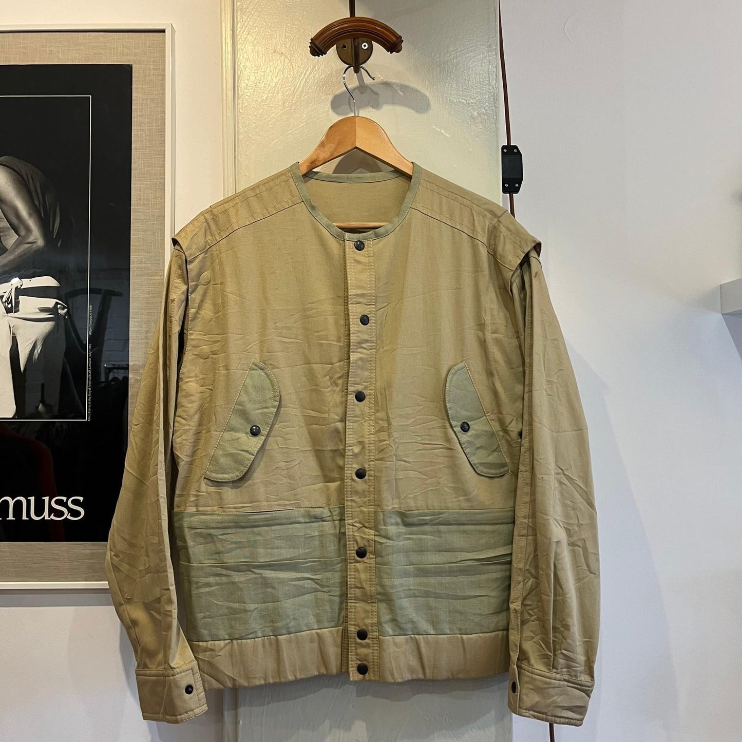 1960s 1970s Beige Italian Design Unusual Jacket