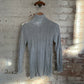 1960s Grey Cable Knitted Roll Neck Jumper