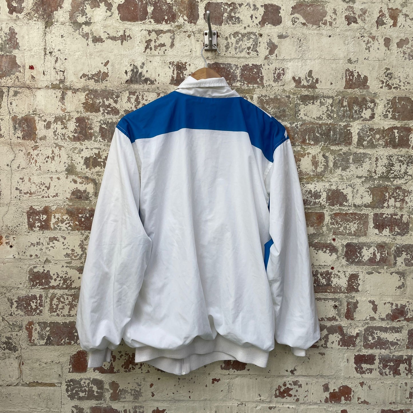 vintage 1980s White and Blue Puma Track Top zip up jacket