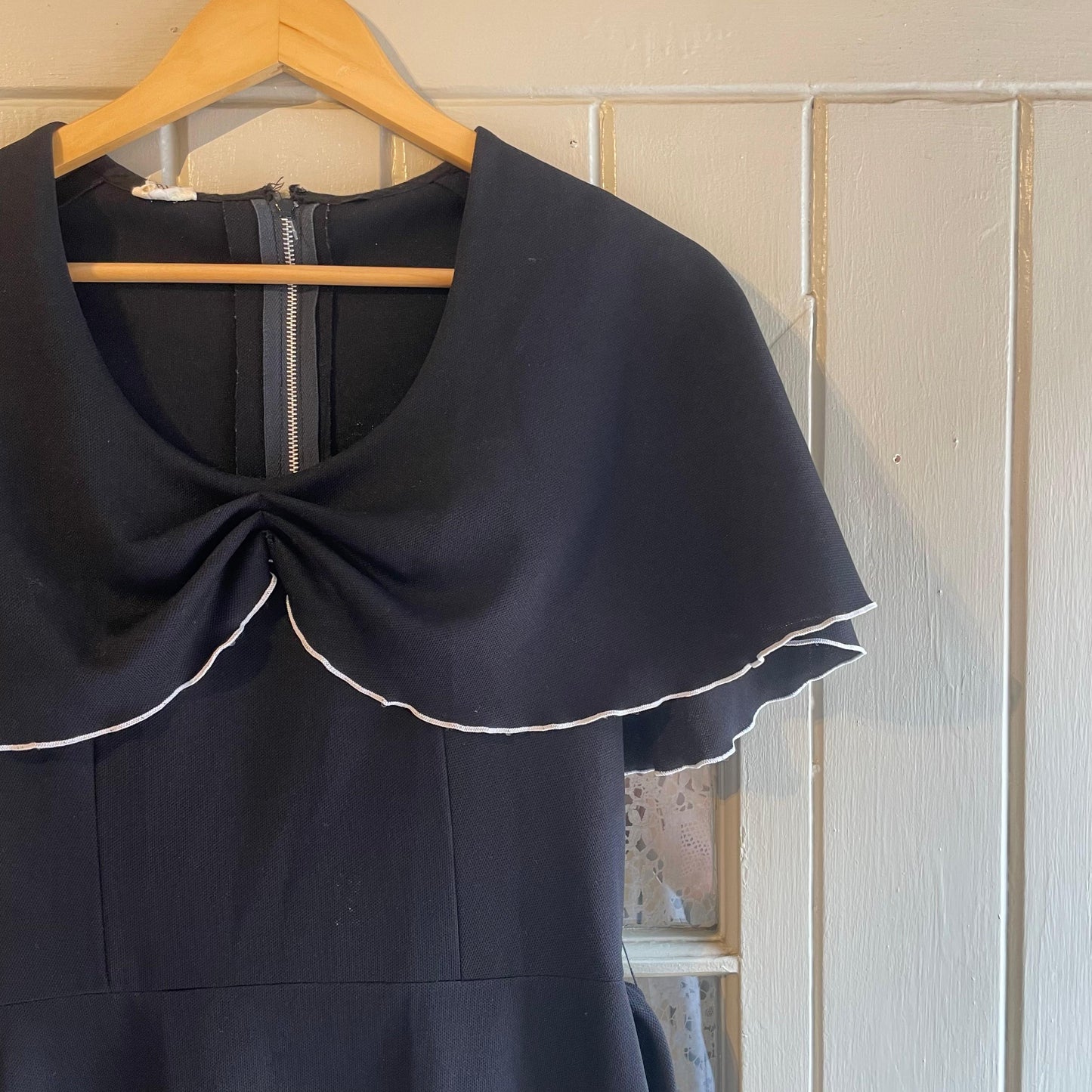 1970s Long Black Dress