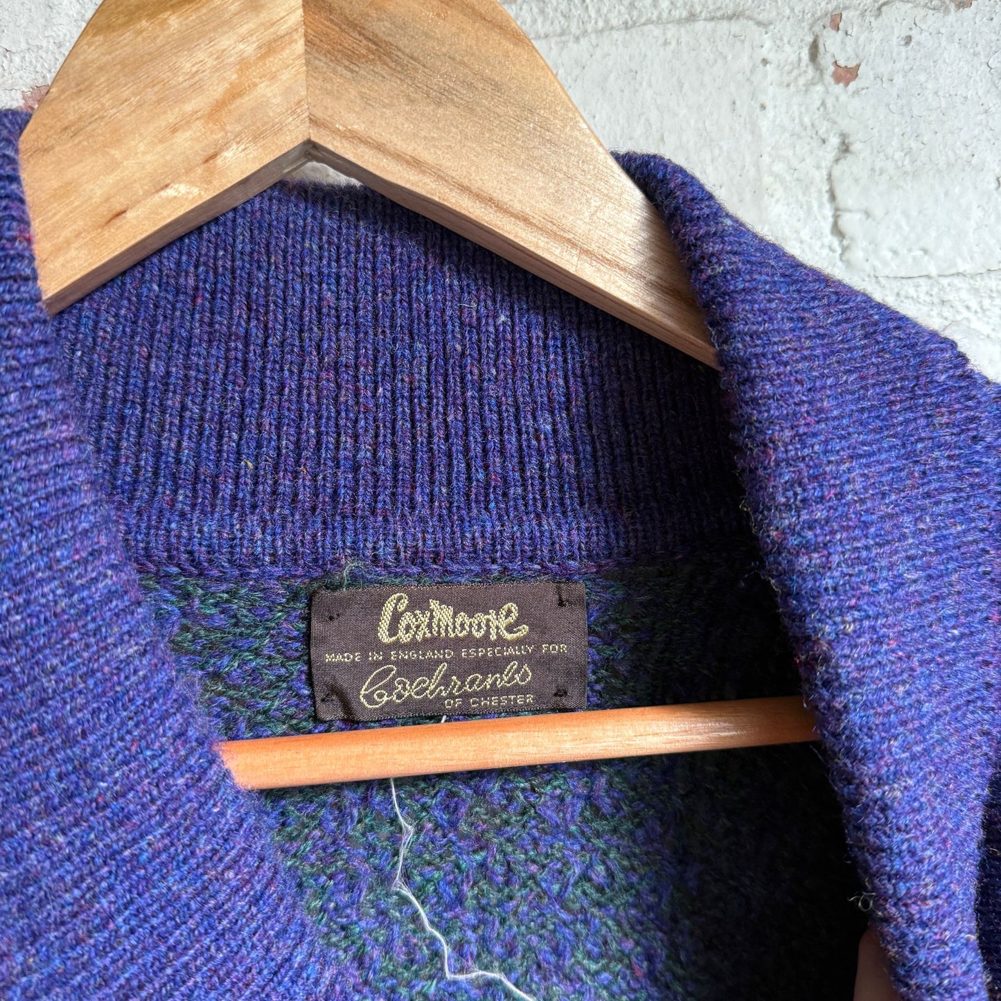 1970s Purple Knitted Coxmore Knitted Jumper