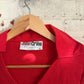 1970s Red John Craig Dagger Collar Polo Shirt Top