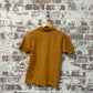 Vintage 1960s 1970s Mustard British Polo Shirt Top