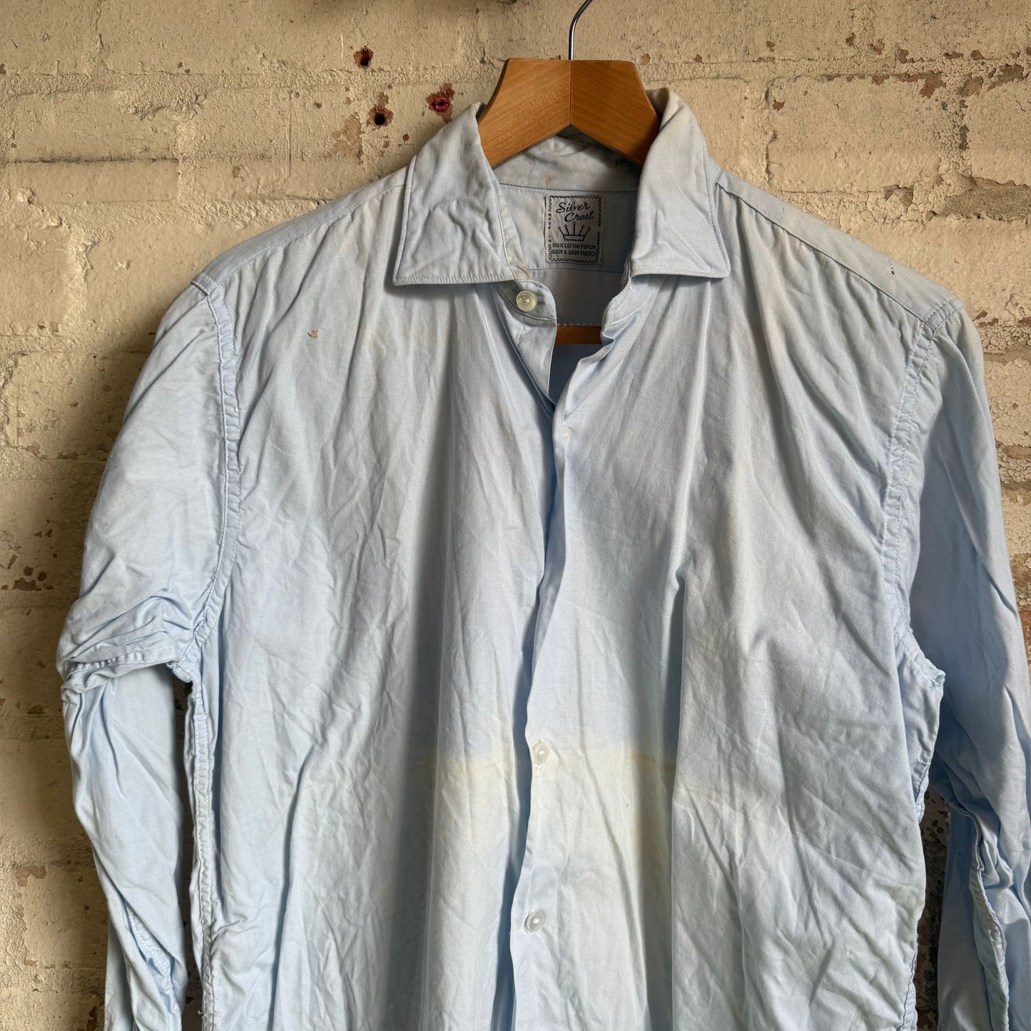1960 Light Blue British Button Shirt