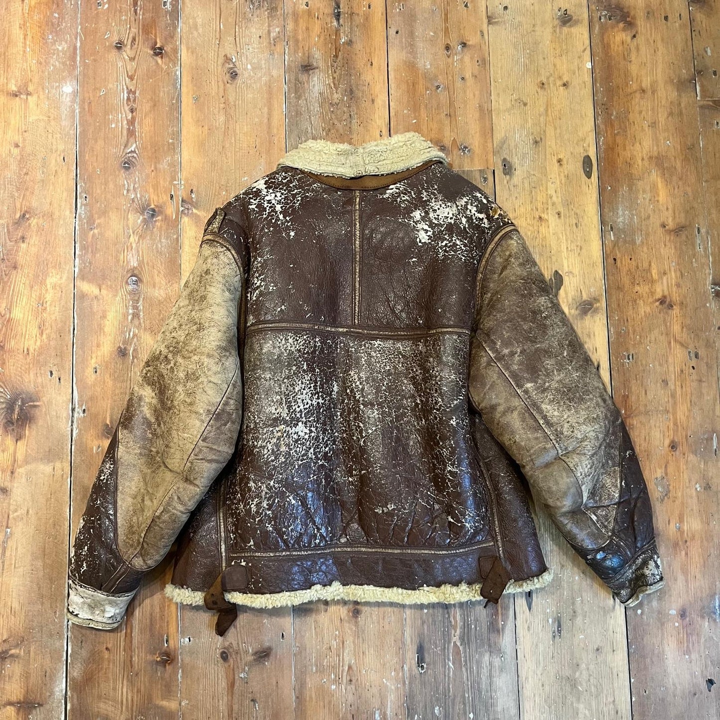 1940s WW2 B3 Sheepskin Flying Jacket Coat
