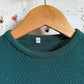 1970s Green Knitted Patterned T-Shirt Top