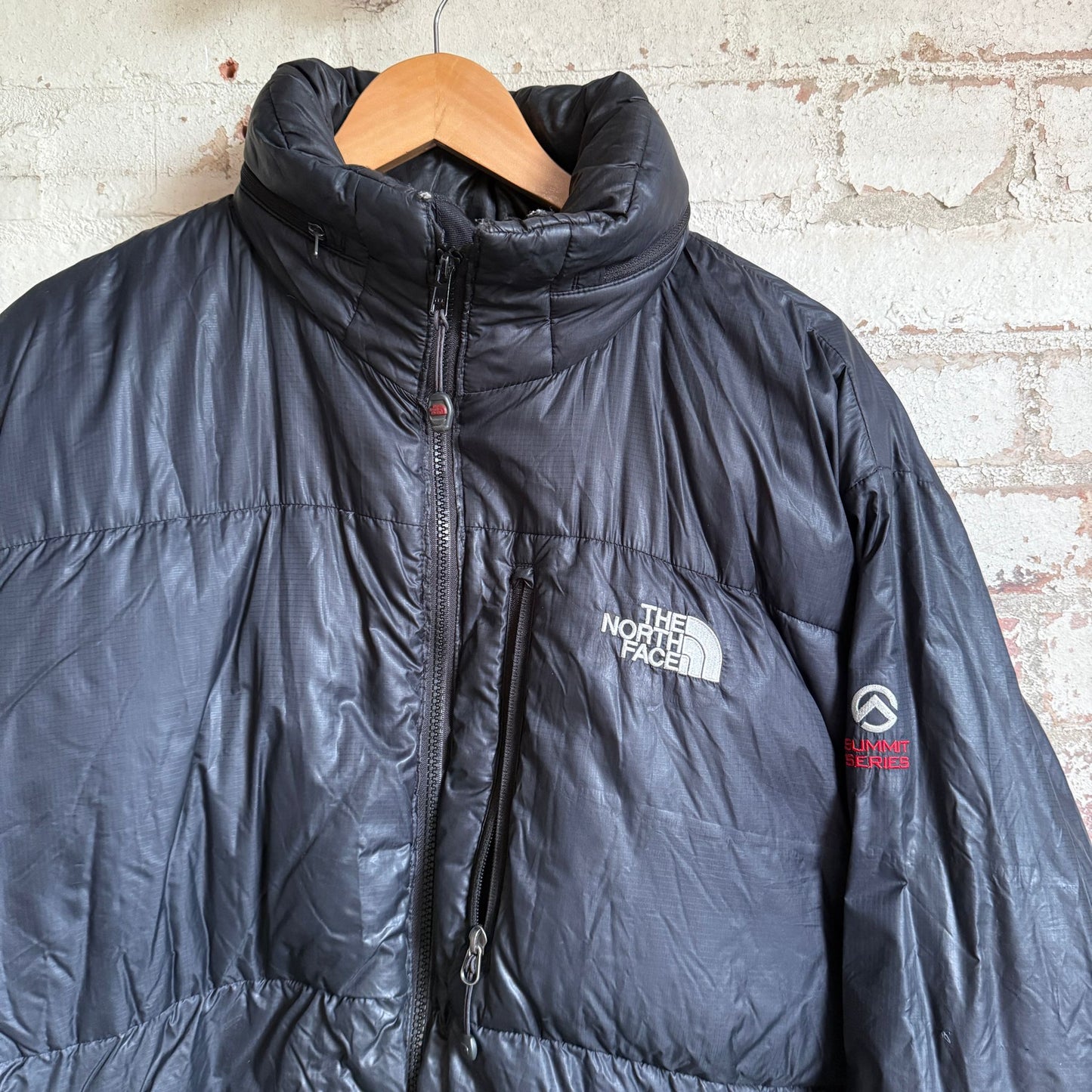 1990s Black North Face TNF Puffer Jacket Coat