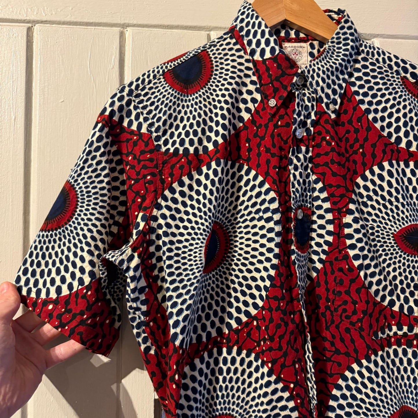 1960s Ivy League Arrow Peacock Button Up Shirt