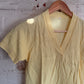 1950s Yellow Wool Knitted Blouse T-Shirt
