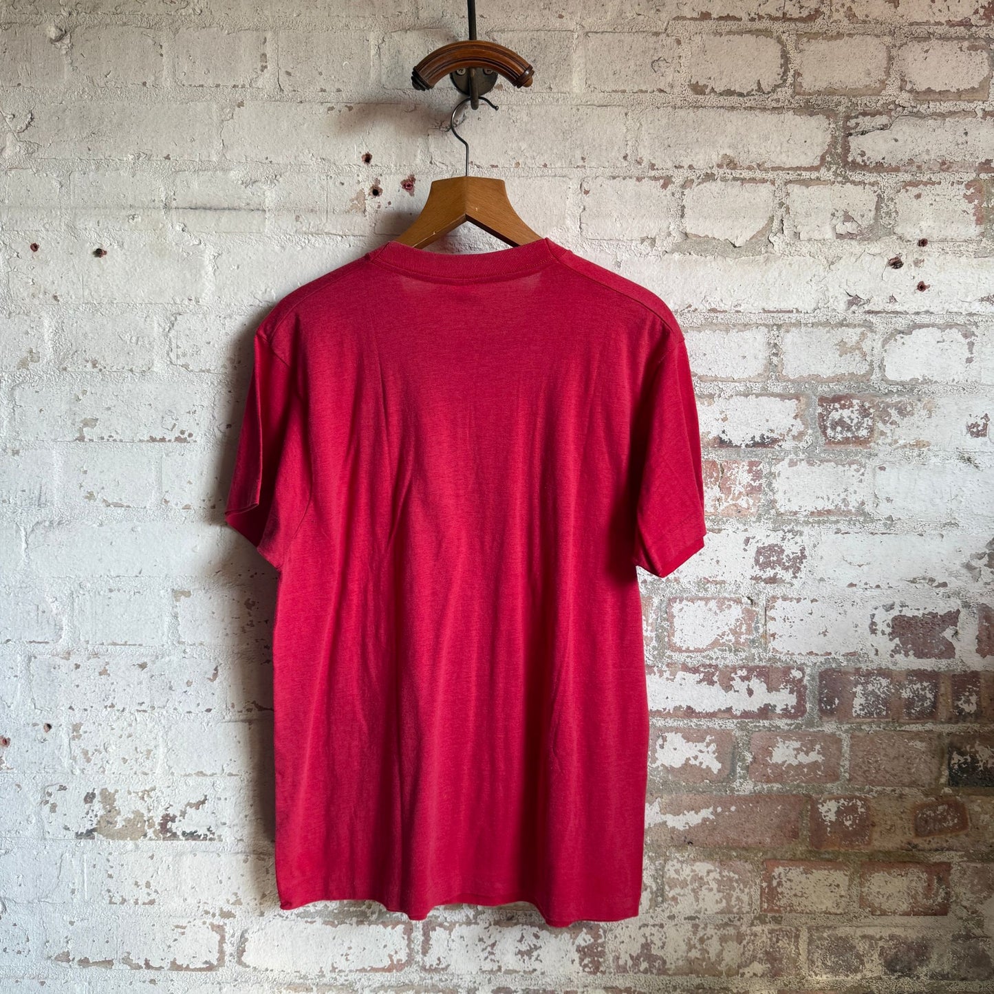 1980s Faded Red Screen Stars Blank T-shirt