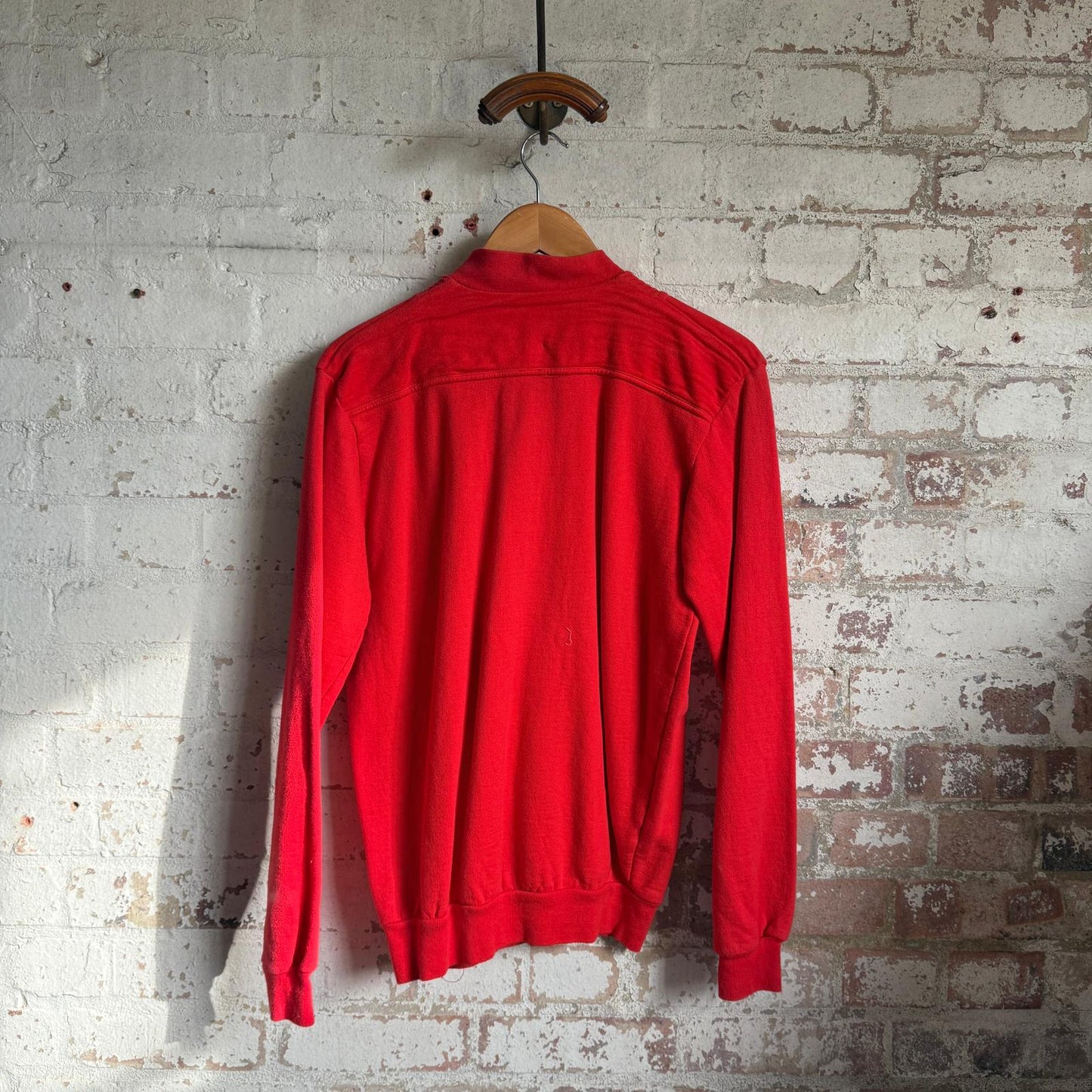 1980s Red Button Sweatshirt