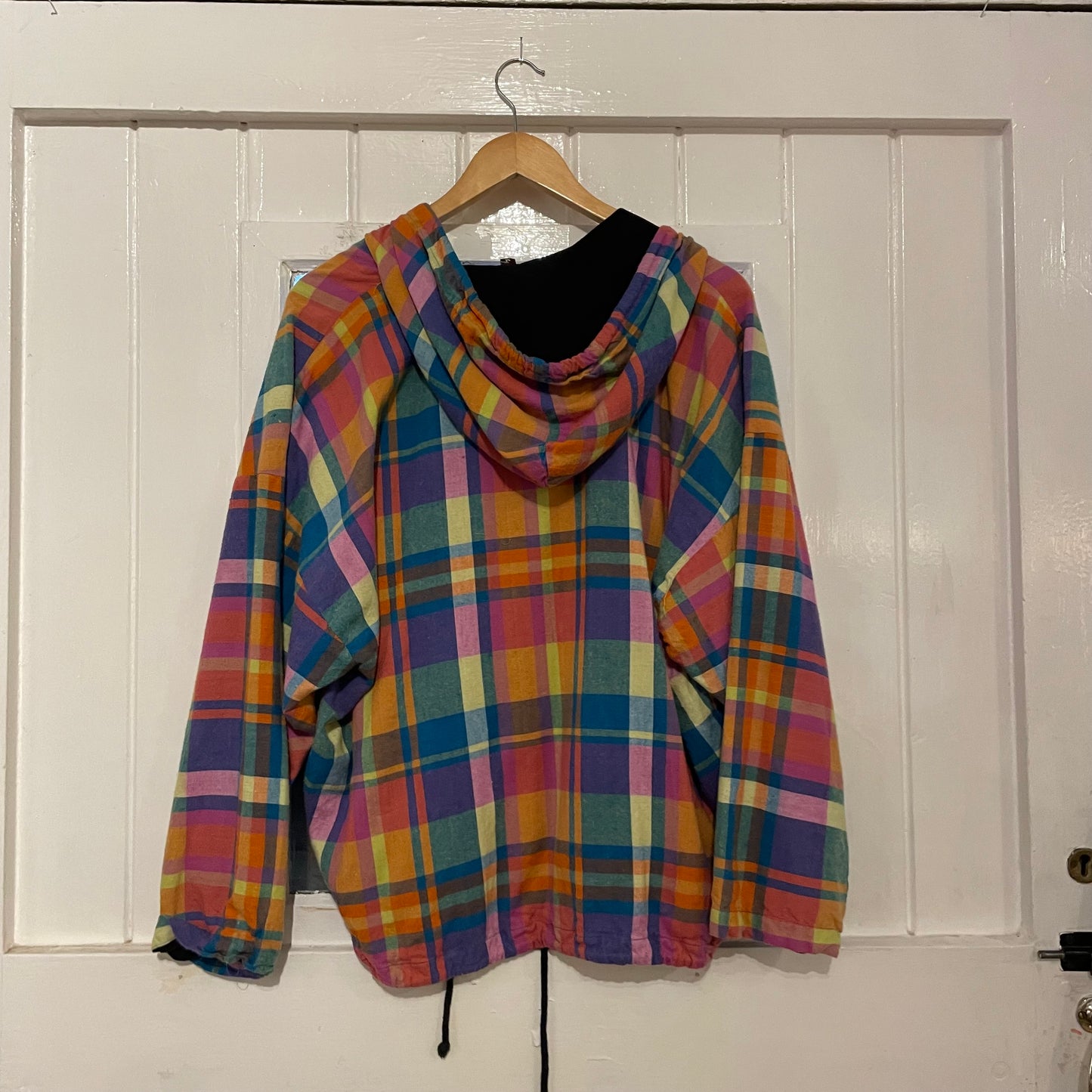 1970s Multi Coloured Zip Up Cotton Hoodie