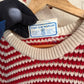 1960s Red Wool Knitted British Fisherman Jumper