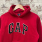 Vintage Red Gap Fleece Hoodie Jumper