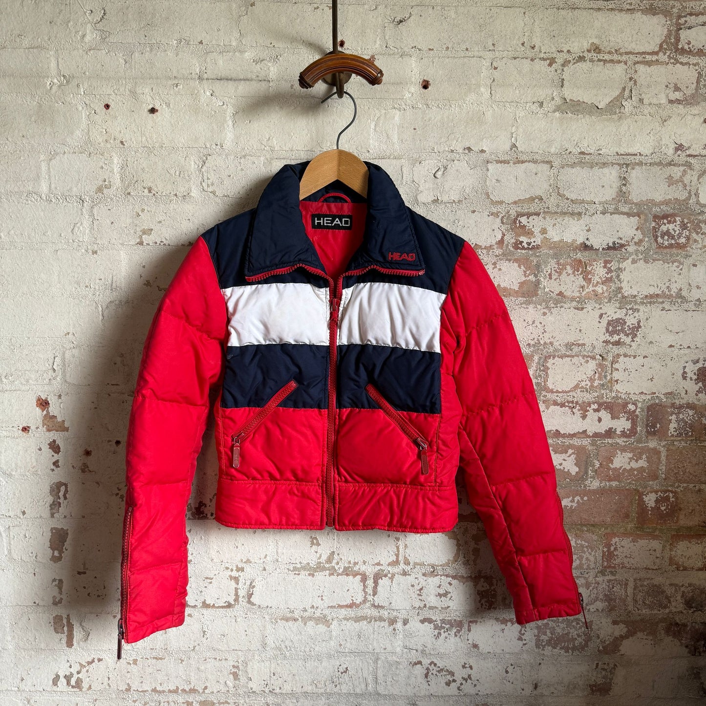 1980s HEAD Red Puffer Ski Jacket