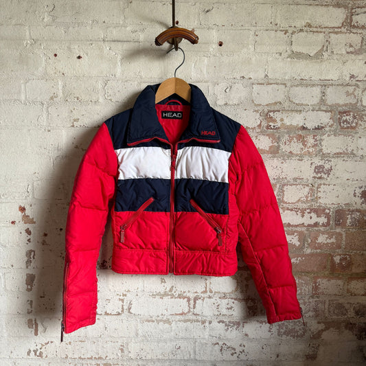 1980s HEAD Red Puffer Ski Jacket