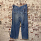 1970s Blue Flared Denim Jeans