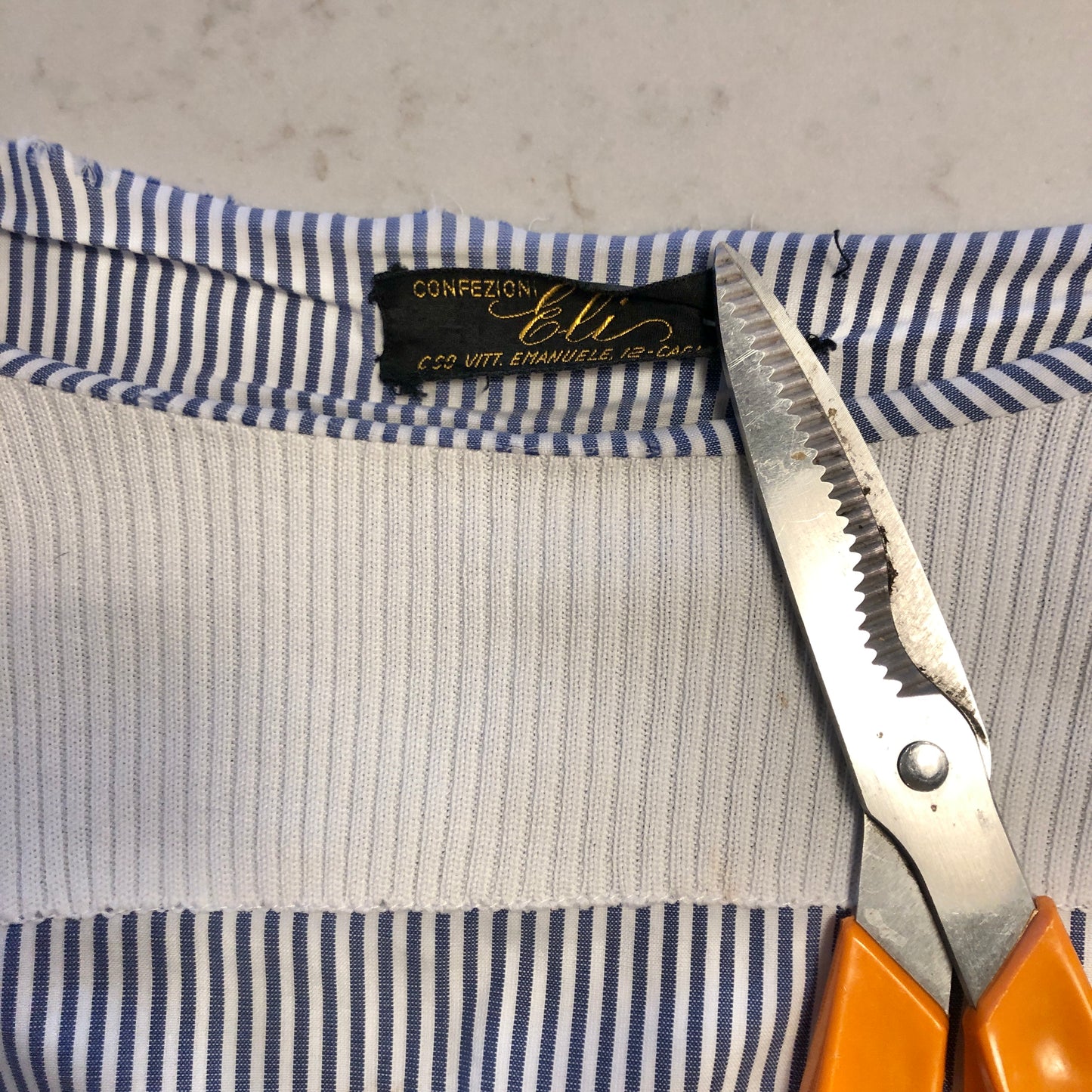 1960s Italian Striped Sweatshirt Top