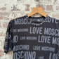 2000s Black Graphic Moschino T-shirt