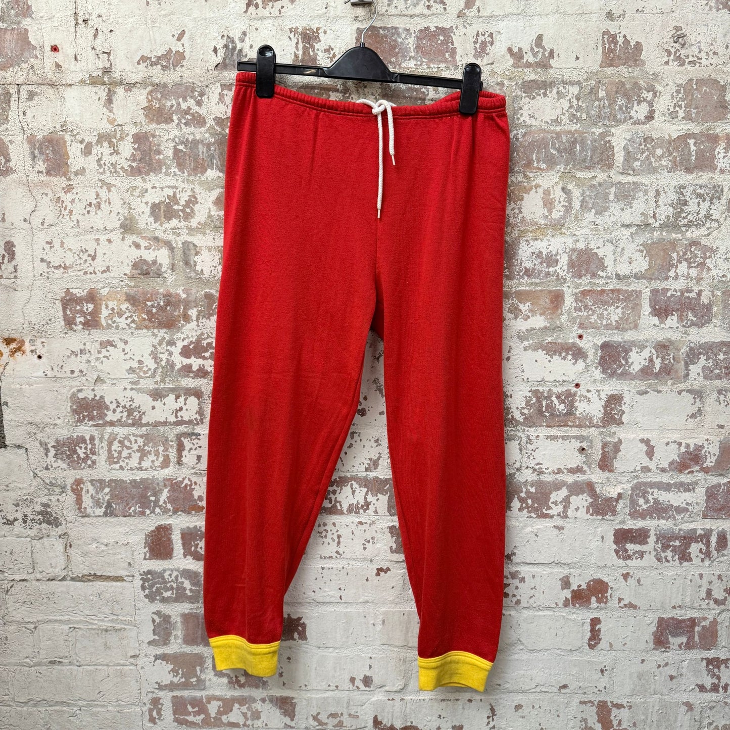 1980s Red Cotton Sweatpants Trackies