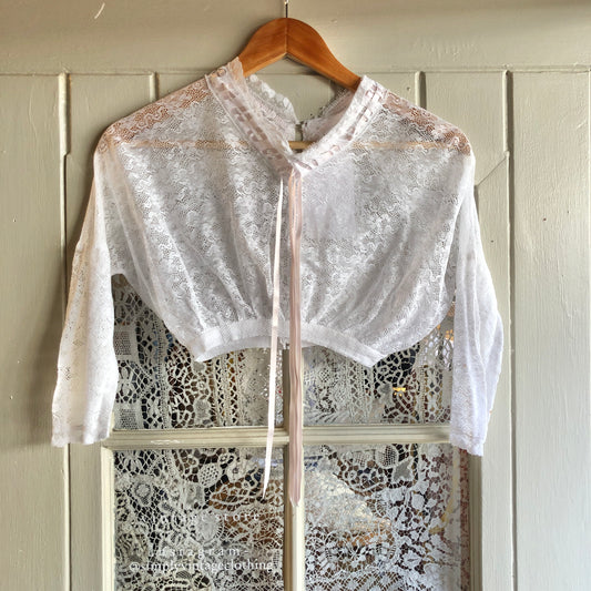 1920s Lace Cropped Blouse