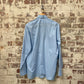 Vintage 1980s 1990s Baby Blue Military Style Button Up Shirt