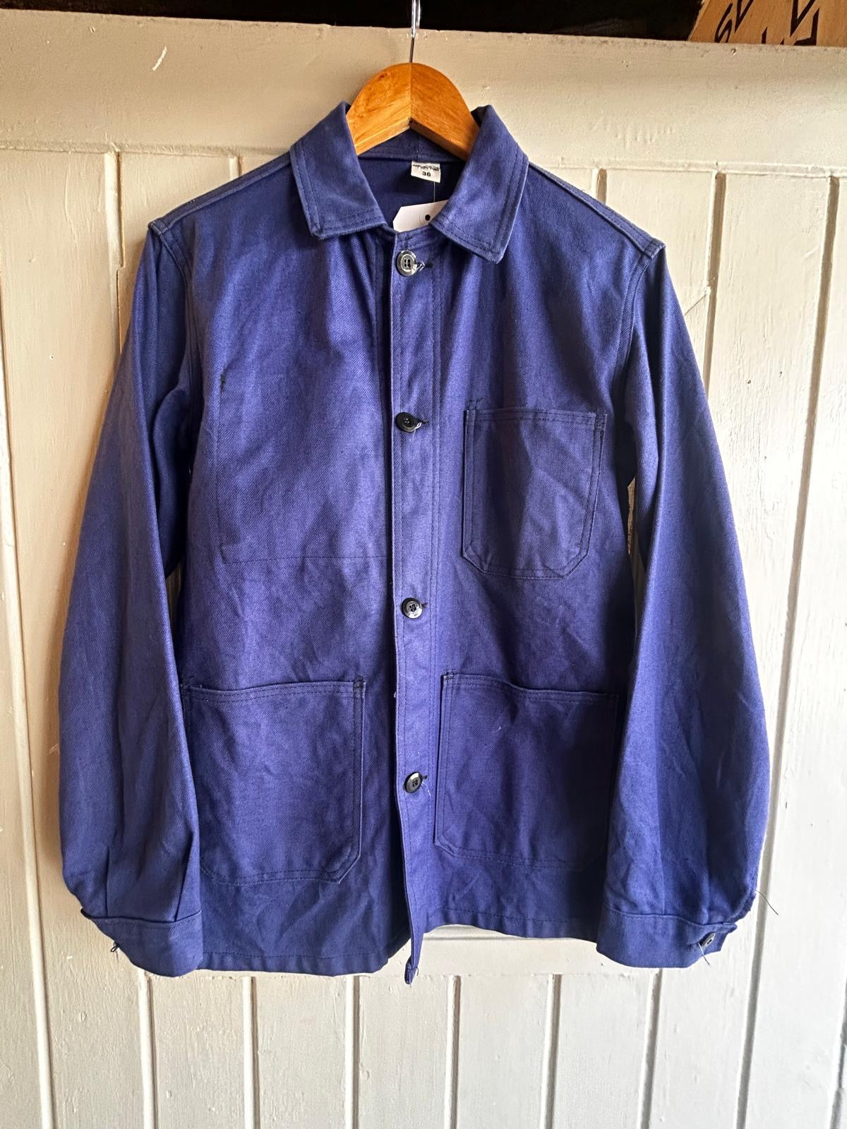 1970s Navy French Cotton Work Jacket