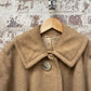 Vintage 1960s Beige Camel Long Jacket Coat