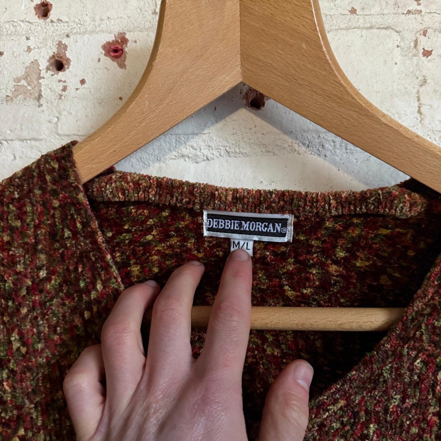 1980s Brown Knitted Spec Jumper