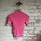 1970s Pink Knitted T-Shirt Top