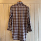 1970s Checkered French Work Button Shirt