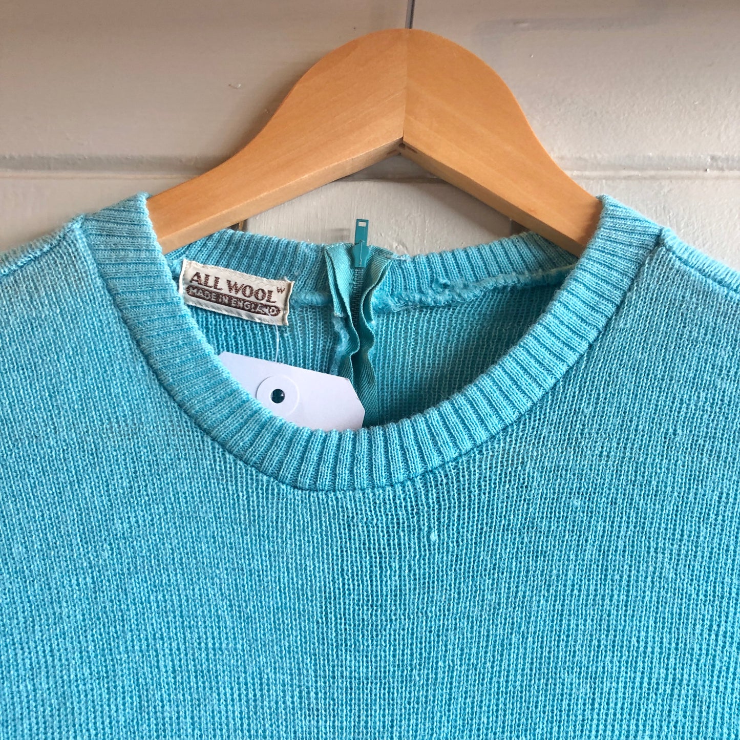 1940’s Blue British Knitted Zip Top