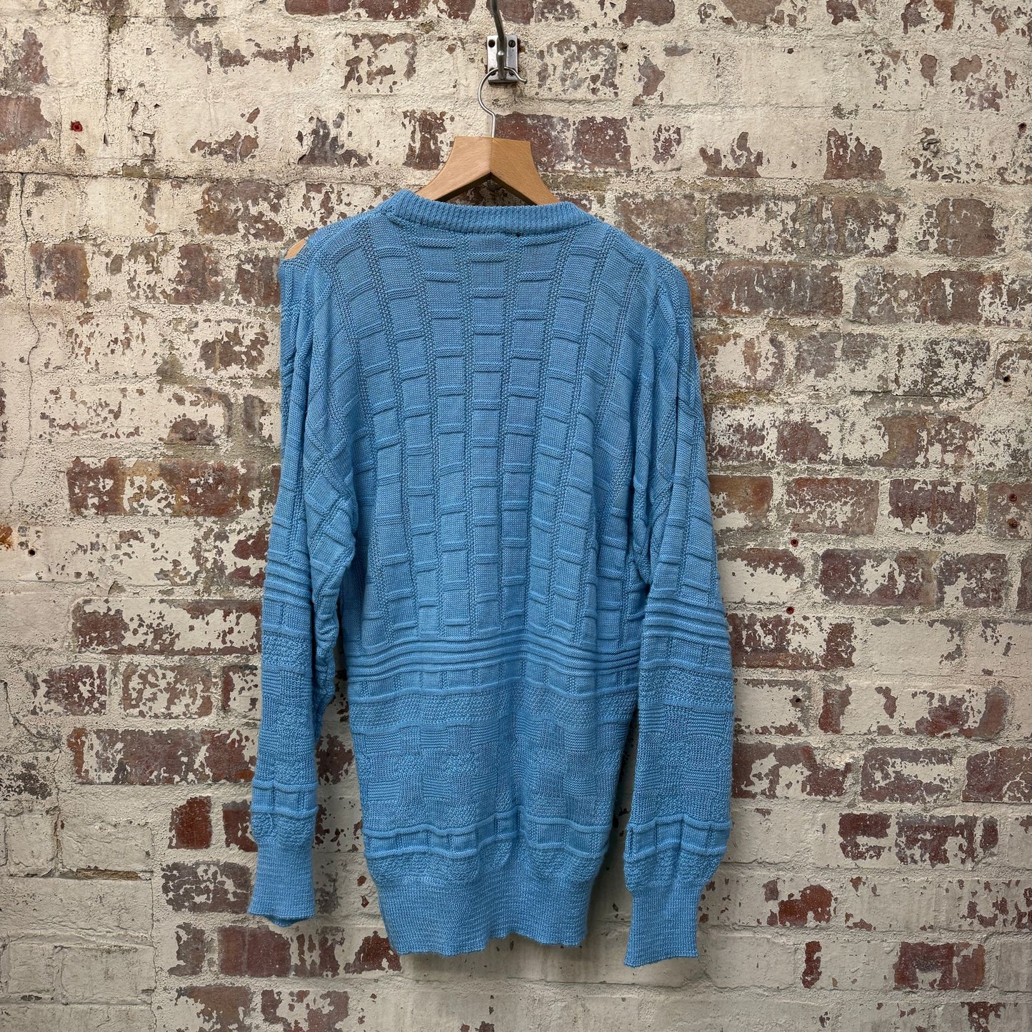 1980s Baby Blue Knitted Lacoste Jumper