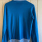 1970s Blue Bomber Zip Up Track Top